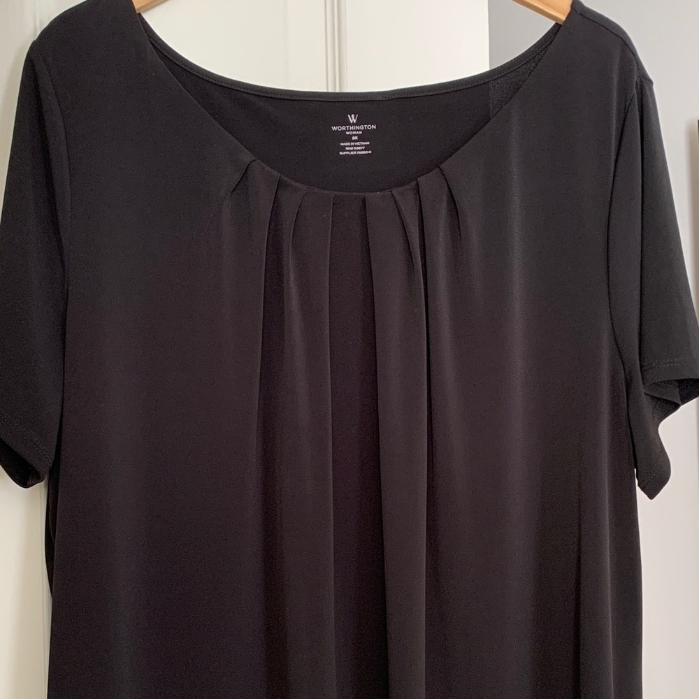 Worthington Black Blouse 2X